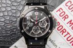 H6 Swiss Hublot Big Bang 7750 Chronograph Black Steel Case Rubber Strap 44 MM Automatic Watch
